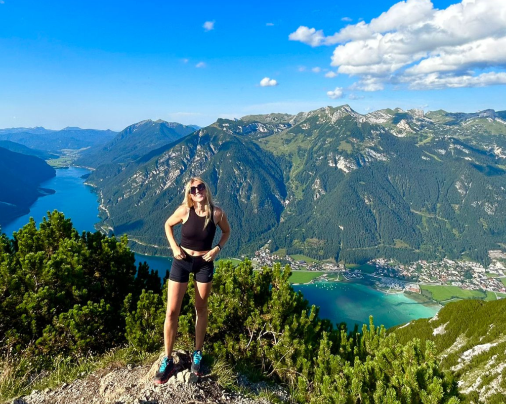 The top of Barenkopf in Achensee, Austria